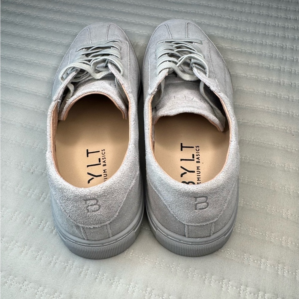 BYLT Men’s Premium Basics Retroday Low Suede Dove Gray Shoes US 10 - Picture 5 of 8